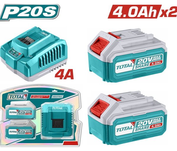 طقم كومبو 2 بطارية 4 امبير و شاحن - TFBCPK1424